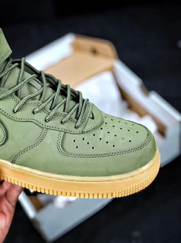 空军中帮橄榄绿 air force 1 mid suede 07 lv8 麂皮生胶空军一号