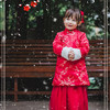 【喜气洋洋过新年】Hidehanky丢手绢原创 儿童新年服 中国风拜年服 旗袍唐装 提花面料加绒保暖 商品缩略图0
