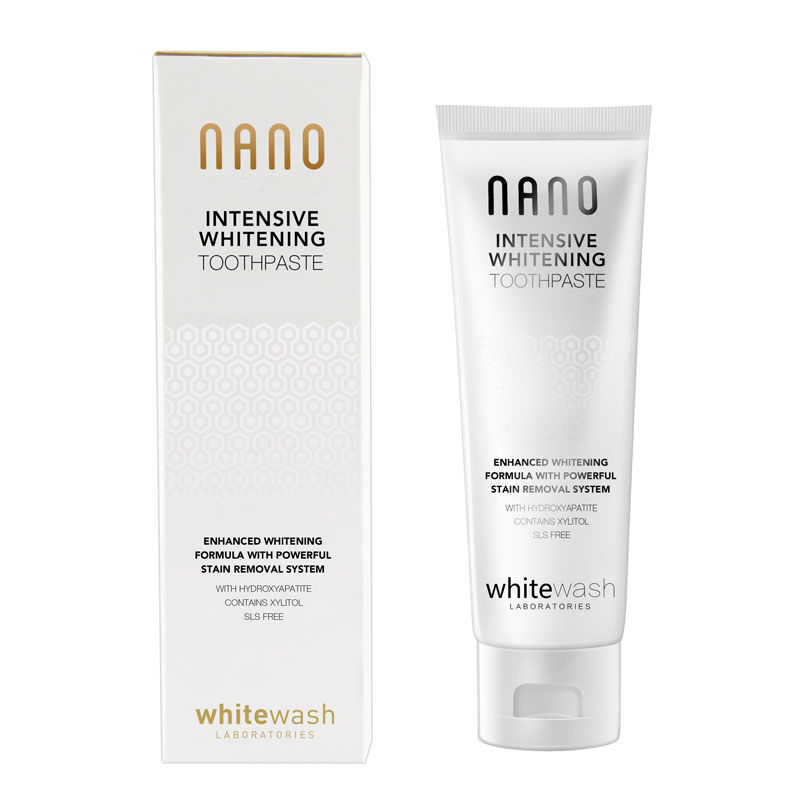 whitewash nano强力美白牙膏英国进口去牙渍牙黄口气清新