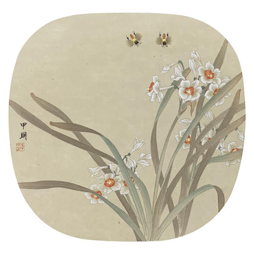 李甲明-真迹-工笔花鸟画 《水仙》 玄关 卧室  客厅 商品图1