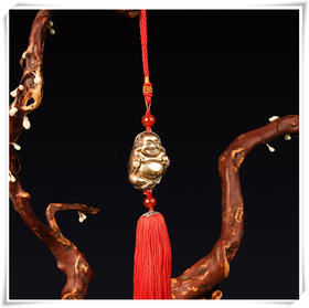 【好运礼】九华山祈福弥勒挂件 93定制款