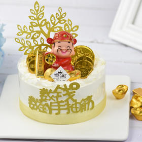 【财神】 新鲜水果 招财生日蛋糕