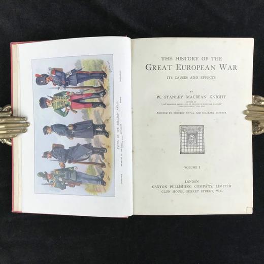 1914年 一战图史（全8卷） 配插图与彩色拉页地图 漆面精装18开 商品图7