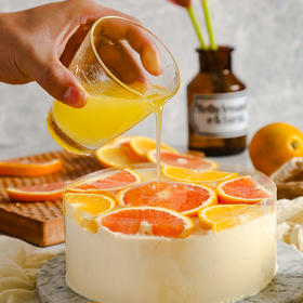 【高州-新品预售1月8日开始配送- 橙子系慕斯蛋糕， 鲜榨褚橙，Q弹嫩滑】慕斯橙橙-1磅188元/2磅218元