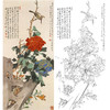 于非闇竖幅工笔花鸟白描底稿《富贵白头》-多种白描尺寸可选-YF78 商品缩略图0