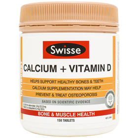 澳洲进口swisse钙片+维生素D柠檬酸钙  150片成人 孕妇中老年人补钙 全家补钙好吸收