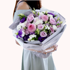 薇薇安Vivian-海洋之歌玫瑰、乒乓菊、石竹海、桔梗混搭花束-全国鲜花速递同城鲜花店配送生日花北京上海杭州广州深圳订花送花 商品缩略图0