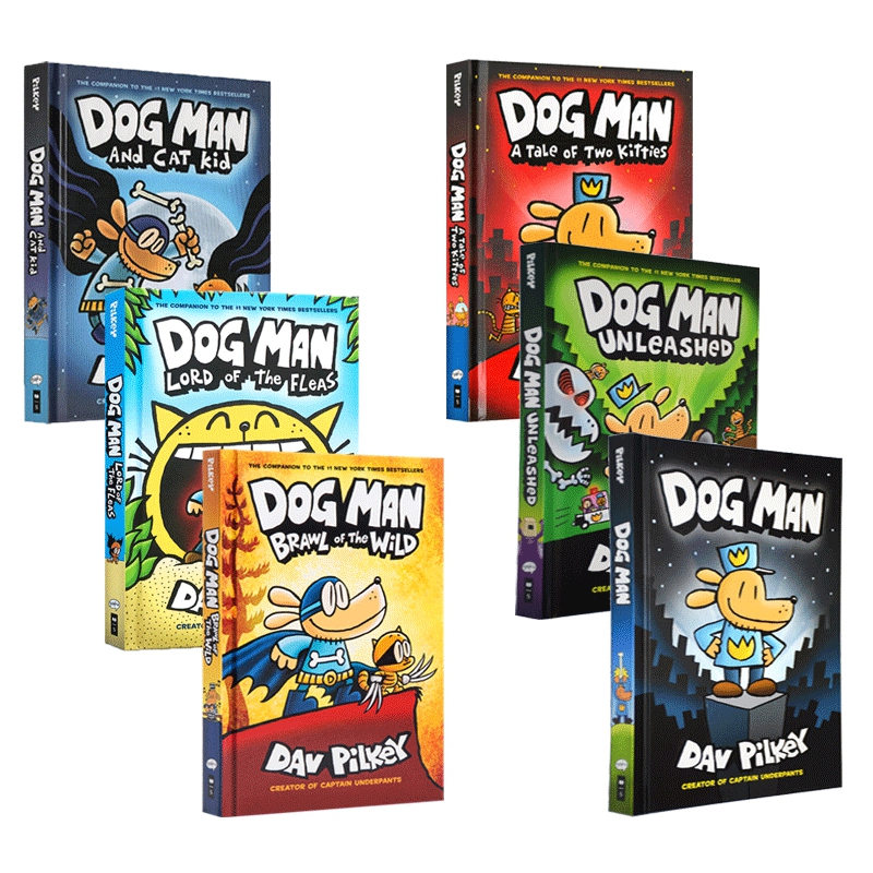 dogman6册英文原版神探狗狗狗狗神探16内裤超人captainunderpants同