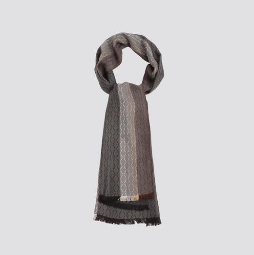 Korssan 时尚秋冬精纺羊绒羊毛菱格纹长围巾  KFW1503003 商品图11