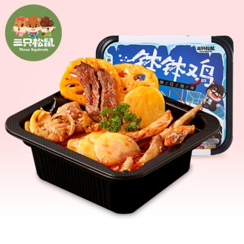 三只松鼠钵钵鸡  方便快捷 鲜香美味 345克/盒 商品图4
