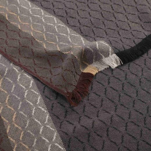 Korssan 时尚秋冬精纺羊绒羊毛菱格纹长围巾  KFW1503003 商品图13