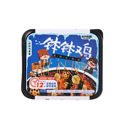 三只松鼠钵钵鸡  方便快捷 鲜香美味 345克/盒 商品图1