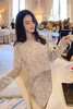 张心子御姐套装洋气2018秋冬新款名媛女神亮片丝绒套装裙两件套女121255 商品缩略图5
