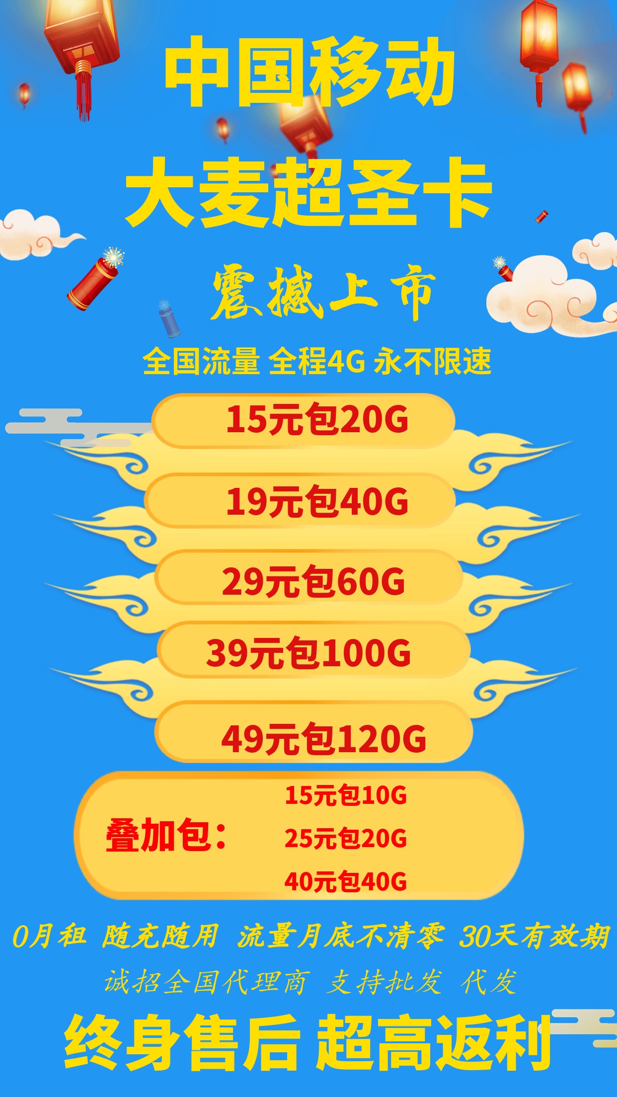 新超圣【大麦卡】老客户一直想要的神卡 套餐规则