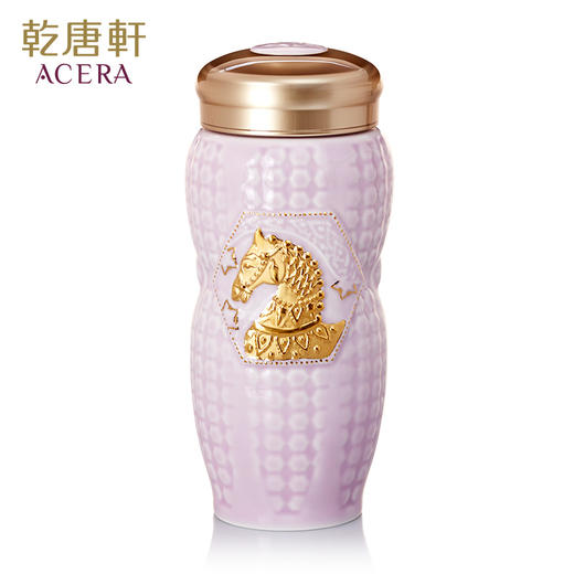 【乾唐轩官方旗舰店】活瓷 鎏金皇家马首随身杯 商品图3