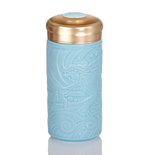 新鱼跃龙门（小）创意陶瓷单层415ml 商品图2
