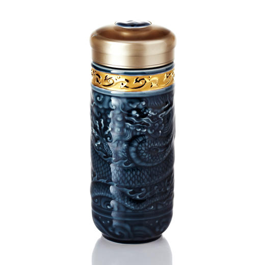 鎏金尊龙随身杯（大） 双层350ml 商品图1
