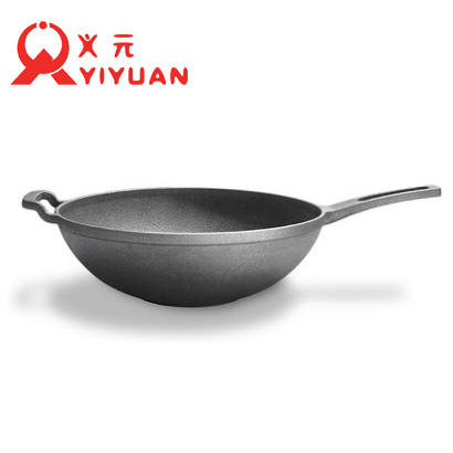 铸味蜂巢蓄能铸铁锅少油烟不易粘锅生铁老式炒菜锅原铁锅家用30cm 商品图0