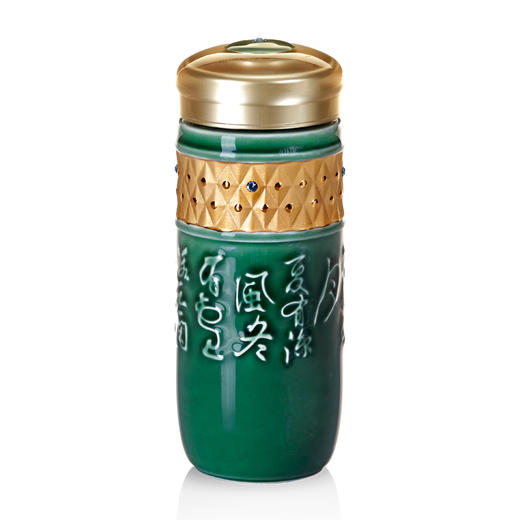 吉星鎏金清心随身杯 双层330ml 商品图1