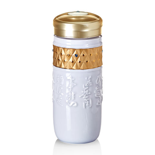 吉星鎏金清心随身杯 双层330ml 商品图3