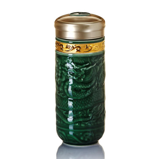 鎏金尊龙随身杯（大） 双层350ml 商品图4