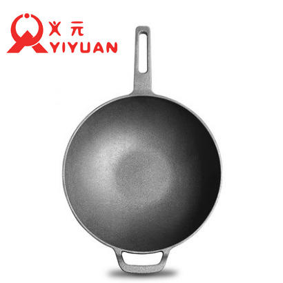 铸味蜂巢蓄能铸铁锅少油烟不易粘锅生铁老式炒菜锅原铁锅家用30cm 商品图2