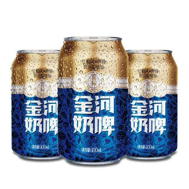 金河奶啤 300ml*12罐