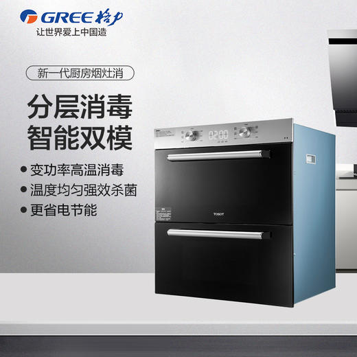 TOSOT/大松消毒柜_分层消毒智能双模厨房家电 XZTD105A-01 黑色 商品图0