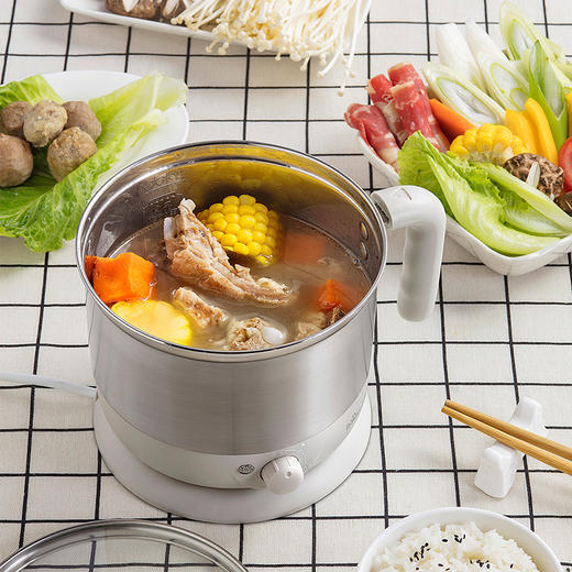 小熊（Bear）电热锅多功能电煮锅 蒸煮双层电热杯 煮面锅DRG-C123 商品图4