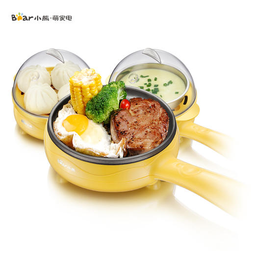 小熊（Bear) 煎蛋器蒸蛋器 迷你不粘锅电煎蛋锅 煎蛋机多功能煎饼煎煮蛋器 JDQ-C3011 商品图0