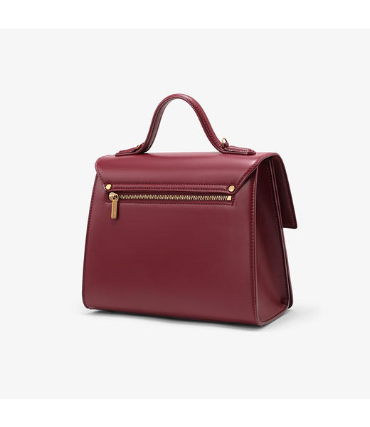 CHARLES＆KEITH 小方包 别致双梯形金属扣女士翻盖手提单肩包  包邮+三天无理由退换！ 商品图3