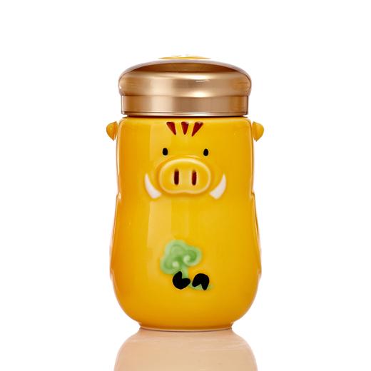 【猪年明星款】 猪小福随身杯 360ml单层 彩釉 可定制 （多色可选） 商品图4