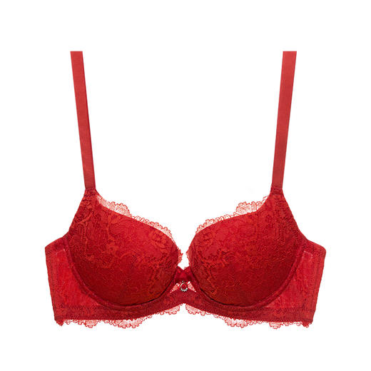 奶糖派告白番茄红 小清新大罩杯 内衣大码少女文胸 商品图4
