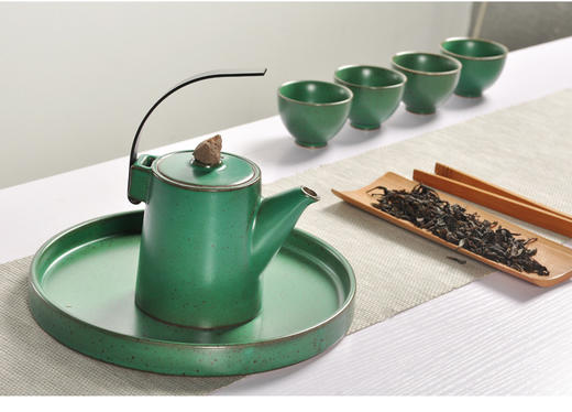 创意粗陶提梁壶 | 日式手工窑变功夫茶具 商品图1