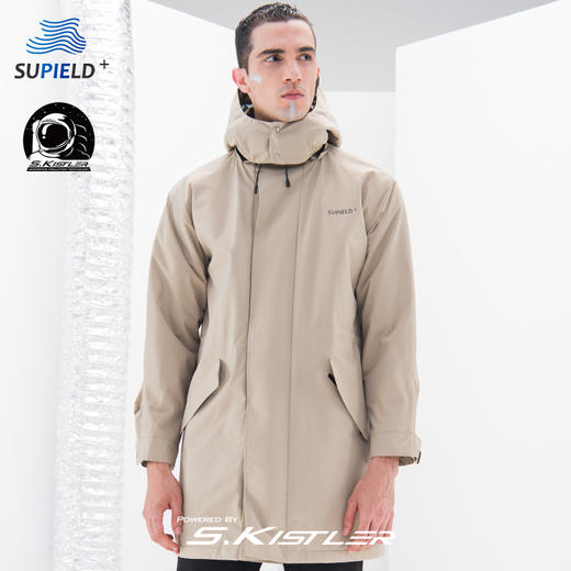 素湃 Supield 黑科技宇航款气凝胶中长款连帽棉衣男防寒服棉服P519 商品图0