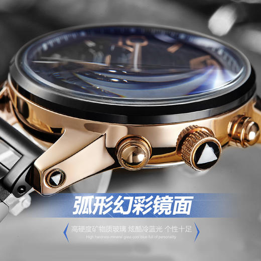 名仕爵（MSTRE）男士手表男表镂空时尚防水全自动机械表9128G 商品图1
