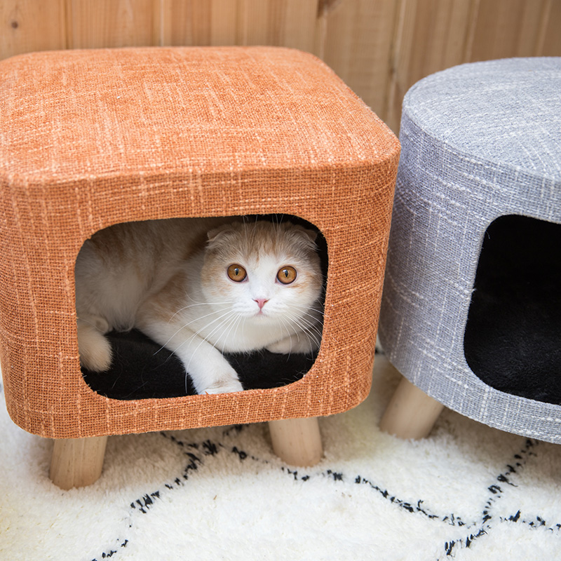 【蜜罐猫】方形猫凳子猫窝猫抓板猫玩具猫爬架