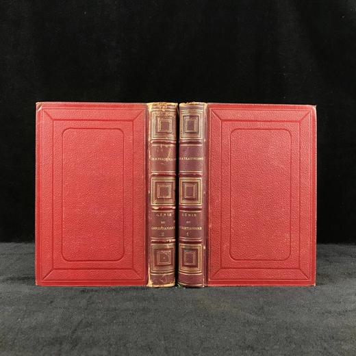 【法语】1876年 夏多布里昂文集《基督教真谛》（全2卷） 皮装36开 商品图0