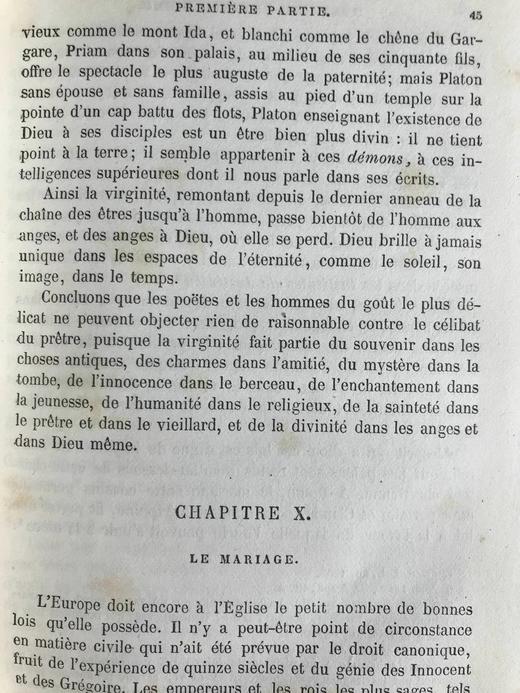 【法语】1876年 夏多布里昂文集《基督教真谛》（全2卷） 皮装36开 商品图5