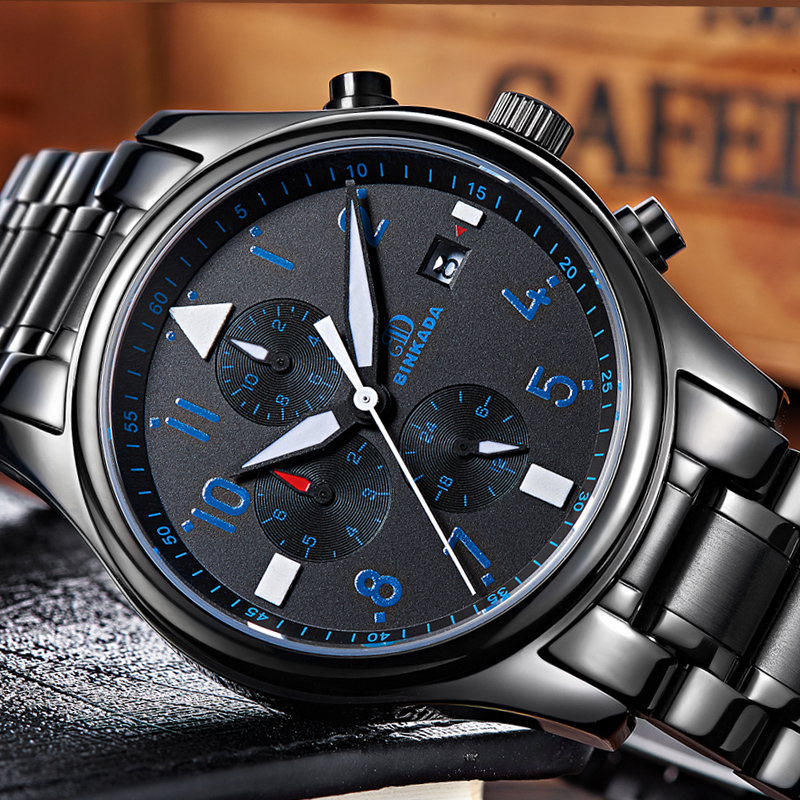 男士手表机械表全自动 运动表商务手表