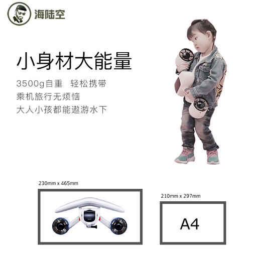 【装备】Sublue深之蓝白鲨MIX水下无人机器人自游器潜水助力器浮潜推进器 商品图3