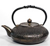 铸铁茶壶铁壶0.6L扁椰子壶泡茶壶手工铸造 商品缩略图0