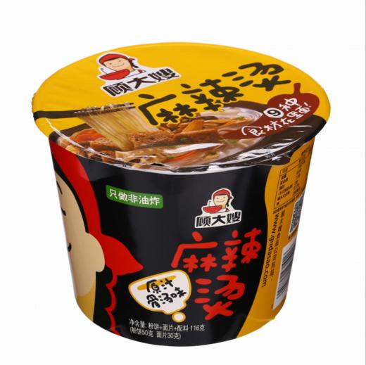 【年货节】整箱12桶 顾大嫂麻辣烫 原汁骨汤味 116g*12桶 整箱 麻辣味 商品图0