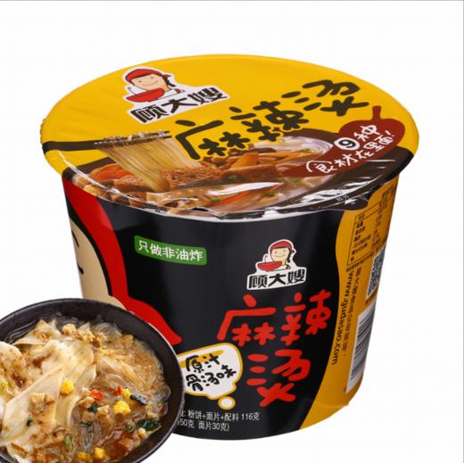 【年货节】整箱12桶 顾大嫂麻辣烫 原汁骨汤味 116g*12桶 整箱 麻辣味 商品图1