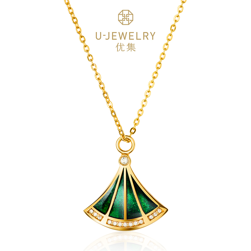 优集u-jewelry 银杏系列,项链,手链,耳环,毛衣链