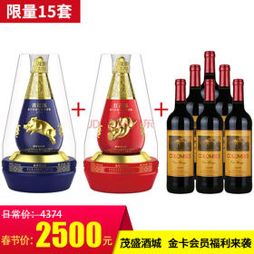 【推荐】年货套装 青花郎猪+红花郎猪 +传奇一箱 （金卡以上用户可购买）