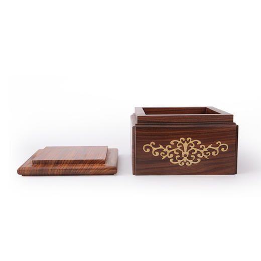 巴西酸枝木方形围棋罐 商品图2