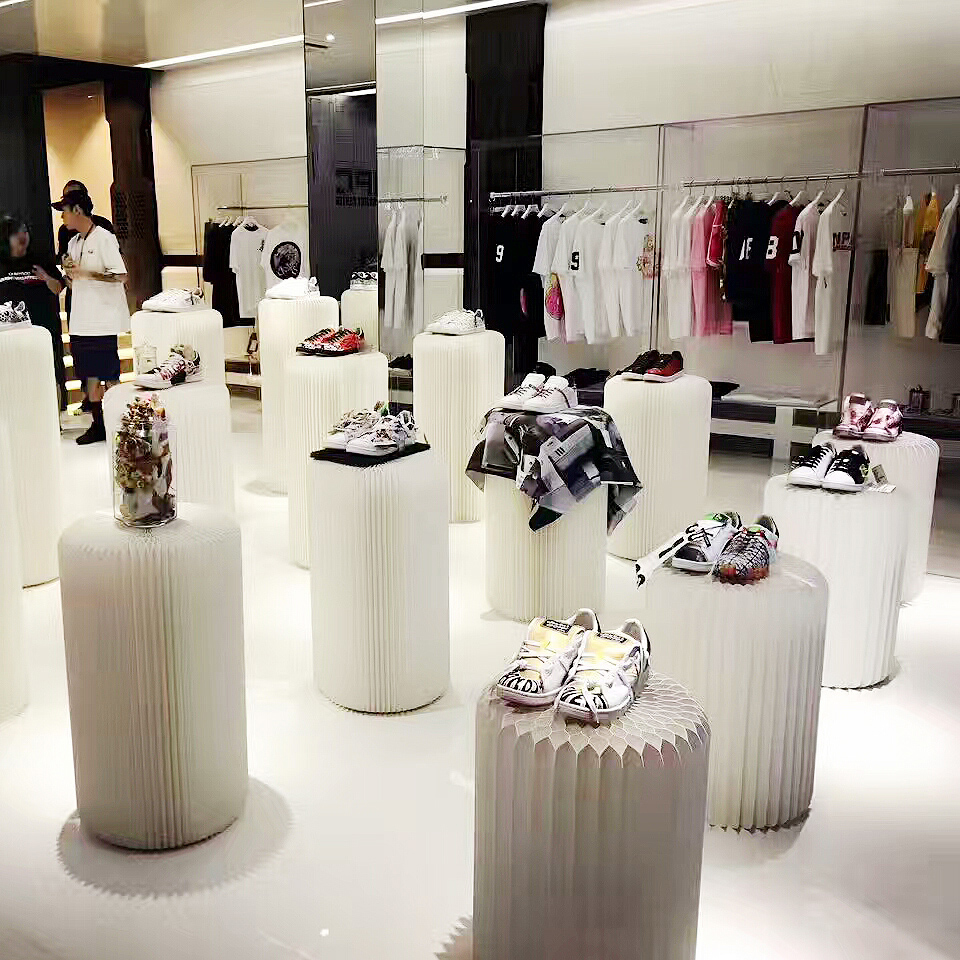 十八纸创意家具橱窗展示架展台陈列展示台个性设计定制艺术长条形