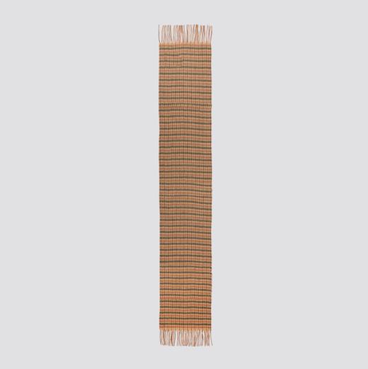 CESARE BRUNI品牌，精纺羊绒羊毛经典水波纹小格子时尚围巾  C0599 商品图3