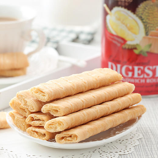 美伦多榴莲酥 休闲食品 零食饼干糕点 榴莲味夹心酥258g 商品图1